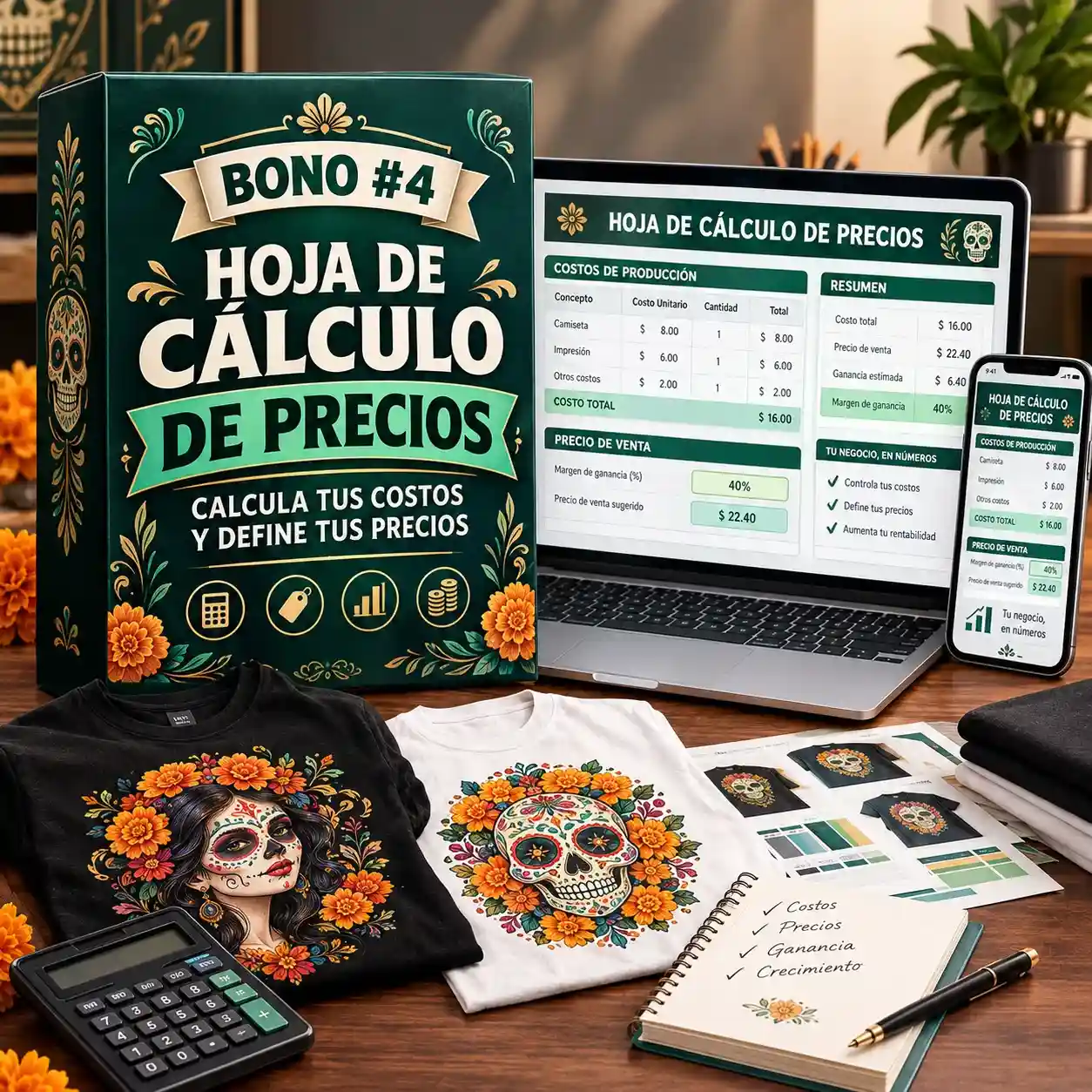 Hoja de Cálculo para Calcular tus Precios